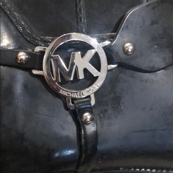 Black Michael Kors Rain Boots - Picture 5 of 5